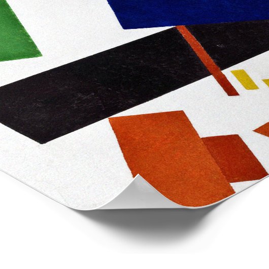 Kazimir Malevich - Suprematistische Zusammensetzun Poster (Ecke)