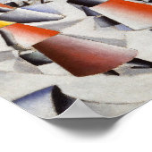 Kazimir Malevich - Vormittag im Dorf Poster (Ecke)