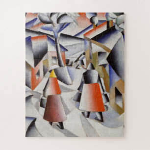 Kazimir Malevich - Vormittag im Dorf Puzzle