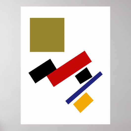 Kazimir Malewitsch Suprematismus Poster (Vorne)