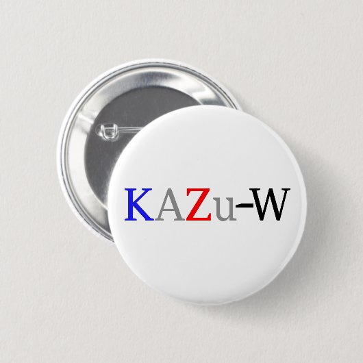 KAZu-W缶Versicherungsprämie Button (Vorne & Hinten)