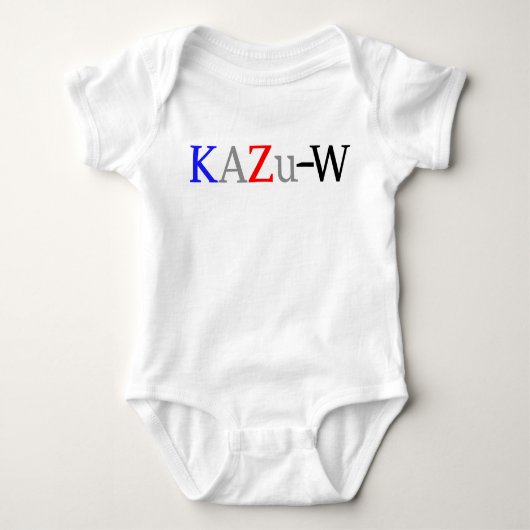 KAZu-W ベビーボディスーツ Baby Strampler (Vorderseite)