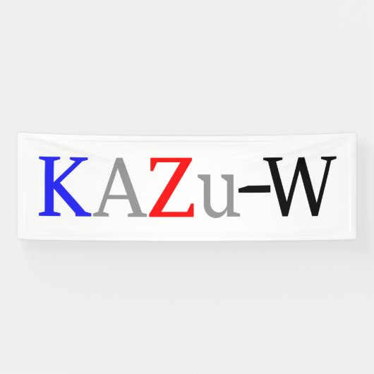 KAZu-W Banner (Horizontal)