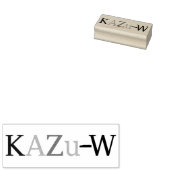 KAZu-W Gummistempel (Stempel)