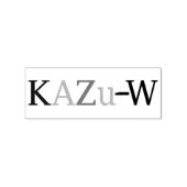 KAZu-W Gummistempel (Prägung)