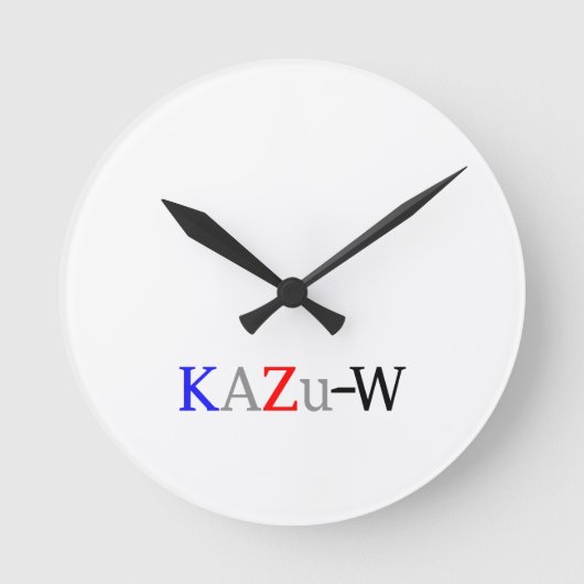 KAZu-W Runde Wanduhr (Vorderseite)