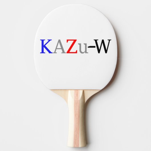 KAZu-W Tischtennis Schläger (Vorderseite)