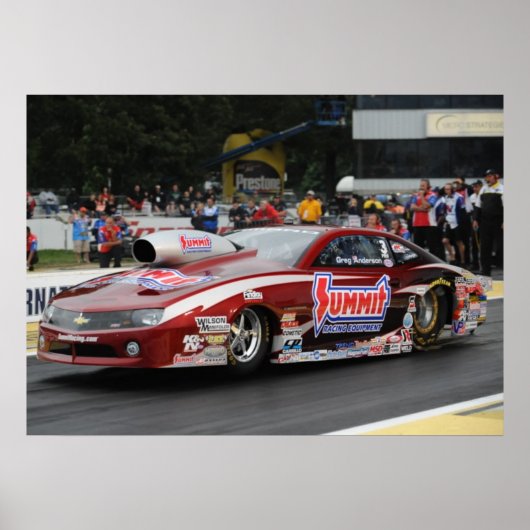 KB Racing-Greg Anderson Camaro Print Poster (Vorne)
