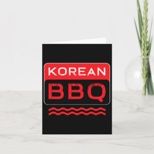 Kbbq koreanische Grillen Lover Asian Koch Barbecue Karte