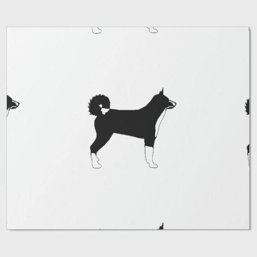 KBD FarbSilhouette Geschenkpapier (Flach)