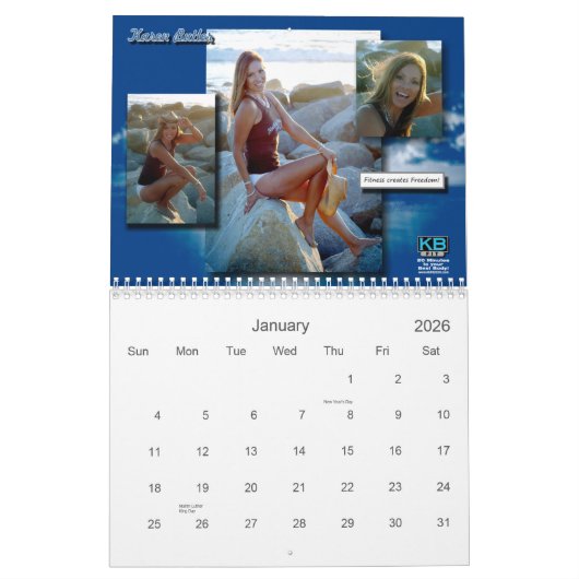 KBFit 2013 inspirierend Kalender (11x17) (Jan 2026)