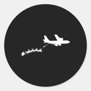 Kc135 Stratotanker Santa's Sleigh Runder Aufkleber
