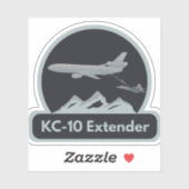 KC-10 Flugzeugbetankung F-22 Aufkleber (Blatt)