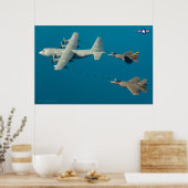 KC-130R HERCULES und F-35C LIGHTNING II Poster (Küche)