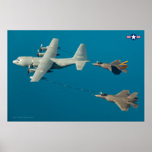 KC-130R HERCULES und F-35C LIGHTNING II Poster