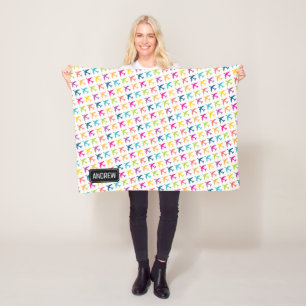 KC-135 Betankungsjet Individuelle Name Baby Blanke Fleecedecke