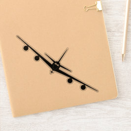 KC-135 Silhouette mit Frontansicht Aufkleber
