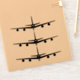 KC-135 Silhouette mit Frontansicht Aufkleber