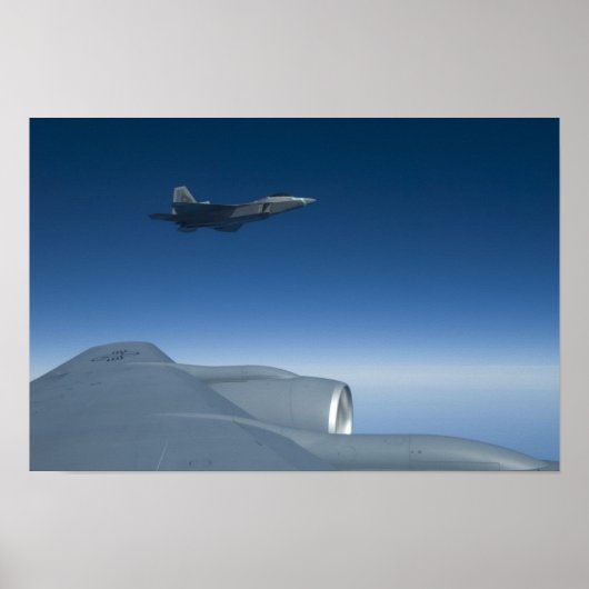 KC-135 Stratotanker F-22 Raubvogel Poster (Vorne)