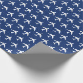 KC-135 Stratotanker Silhouette-Muster Geschenkpapier (Ecke)