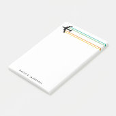 KC-135 Tankjet Stripter Individuelle Name Notepad Post-it Klebezettel (angewinkelt)