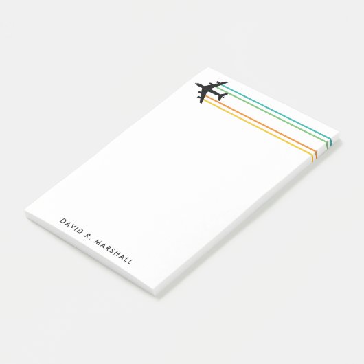 KC-135 Tankjet Stripter Individuelle Name Notepad Post-it Klebezettel (angewinkelt)