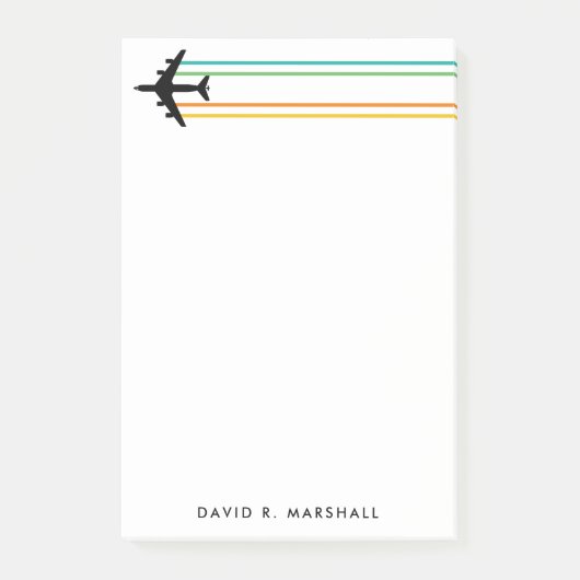 KC-135 Tankjet Stripter Individuelle Name Notepad Post-it Klebezettel (Vorderseite)