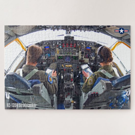 KC-135R STRATOTANKER COCKPIT (20x30 INCH) Puzzle (Horizontal)