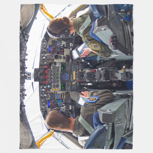KC-135R STRATOTANKER COCKPIT FLEECEDECKE (Vorderseite)