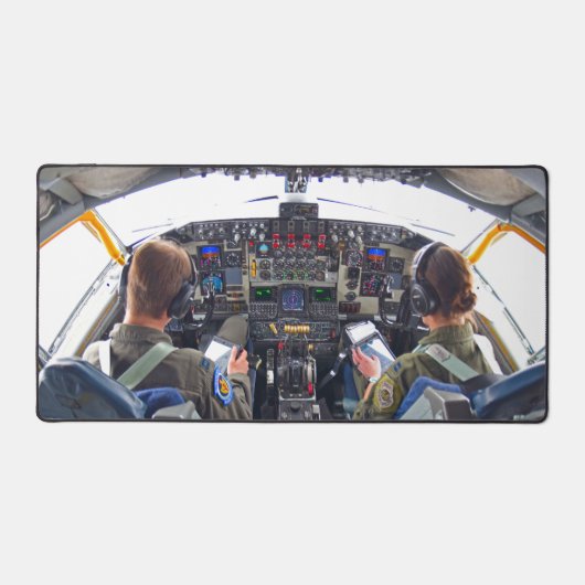 KC-135R STRATOTANKER COCKPIT SCHREIBTISCHUNTERLAGE (Vorderseite)