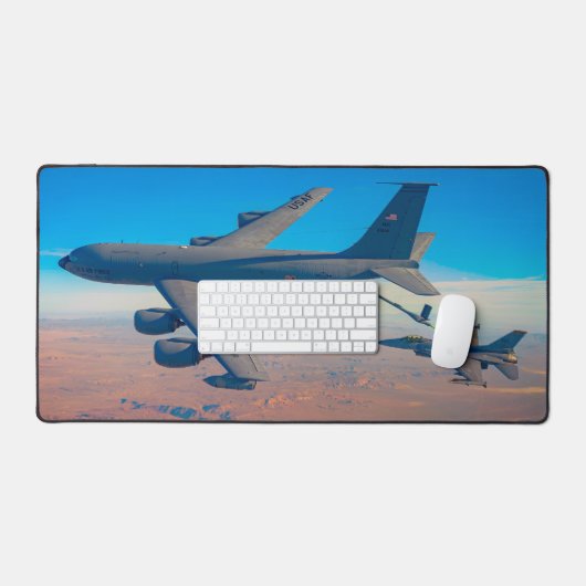 KC-135R STRATOTANKER und F-16C FALCON Schreibtischunterlage (Tastatur & Maus)