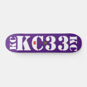 KC 33 JMT Skateboard, 7 ¾ Zoll Deck Skateboard (Horizontal)