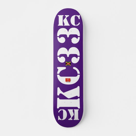 KC 33 JMT Skateboard, 7 ¾ Zoll Deck Skateboard (Vorne)