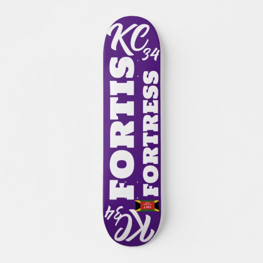 KC 34 OFFIZIELL 7 3/4" Skateboard Deck (Vorne)