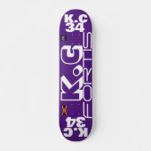 KC 34 OFFIZIELL 7 3/4" Skateboard Deck (Vorne)