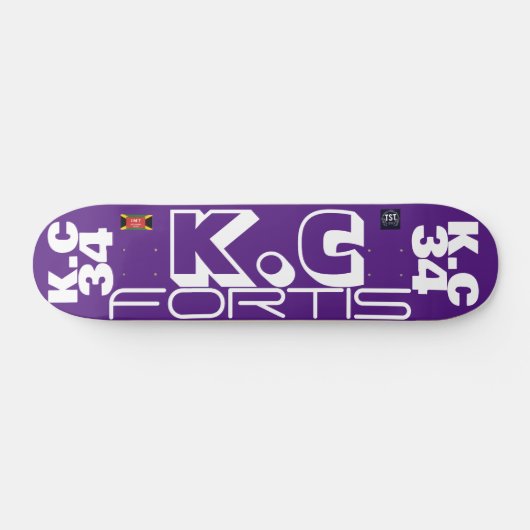 KC 34 OFFIZIELL 7 3/4" Skateboard Deck (Horizontal)