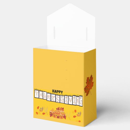 KC Gelber Erntedank Zinnkasten Geschenkschachtel (Geöffnet)