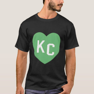 Kc Green He Kc Kansas City Green 2 Letter Kc He Kc T-Shirt