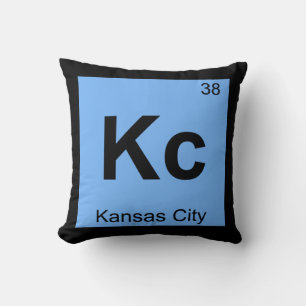 Kc - Kansas City Chemie Periodensymbol Kissen