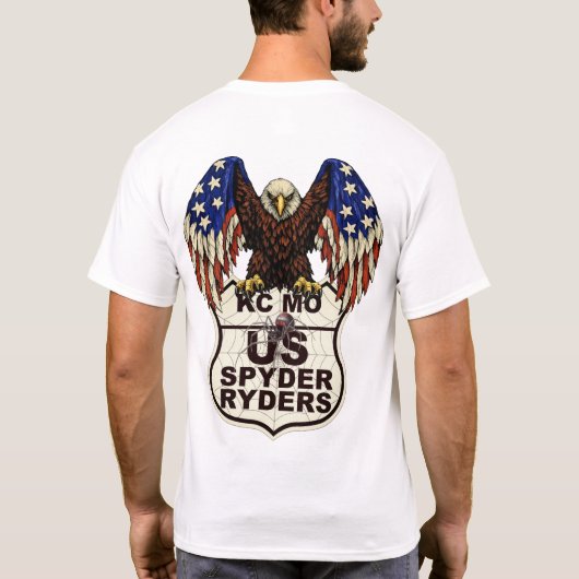 KC MO Kapitel - Adler-Logo 2s T-Shirt (Rückseite)
