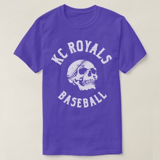 KC Royals Baseball Schädel T-Shirt (Design vorne)