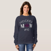 KC Stars - Hockey-Mama (dunkel) mit Spielernummer Sweatshirt (Vorne ganz)