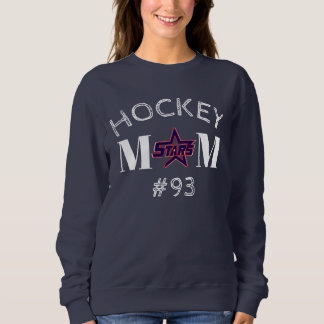 KC Stars - Hockey-Mama (dunkel) mit Spielernummer Sweatshirt