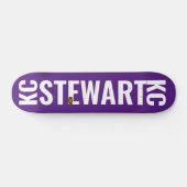 KC STEWART Skateboard, 7¾" Deck Skateboard (Horizontal)
