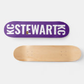 KC STEWART Skateboard, 7¾" Deck Skateboard (Horizontal)