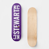 KC STEWART Skateboard, 7¾" Deck Skateboard (Vorderseite)