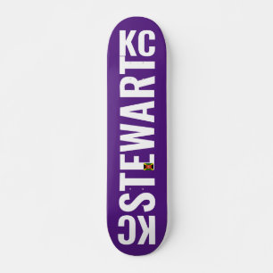 KC STEWART Skateboard, 7¾ Zoll Deck Skateboard