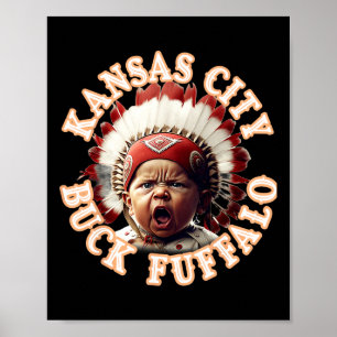 Kc Tailgate Kansas City Grillen Buck Fuffalo Barbe Poster