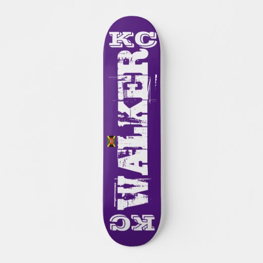 KC WALKER Skateboard, 7¾" Deckbrett Skateboard (Vorne)