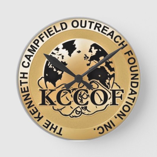 KCCOF RUNDE WANDUHR (Vorderseite)